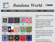 Tablet Screenshot of bandanas.net